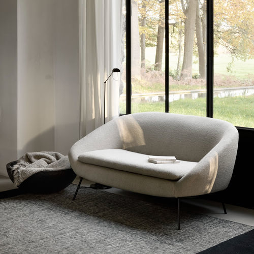 Modernes Sofa - Barrow  - ETHNICRAFT - Stoff / mit Armlehnen / mit abnehmbarem Kissen