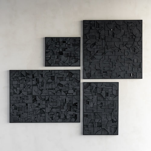 Holzgemälde - Bricks  - ETHNICRAFT - modern