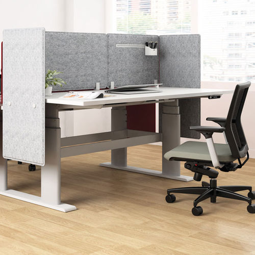 Tisch-Bürotrennwand - DECIBEL - Bristol - Polyester / Polypropylen / schallisoliert