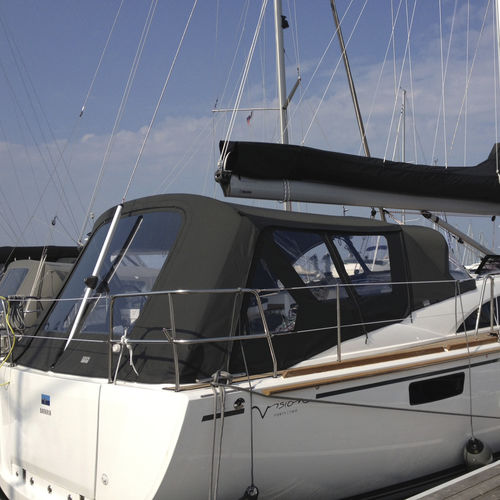 Stoff für Sonnenschutz - SEASILK HEAVY - swela - einfarbig / Polyester / für den Außenbereich
