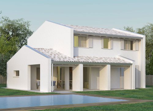Fertigbauhaus - NANCY C4+3 - Bio house - umweltfreundlich / erdbebensicher / Modul