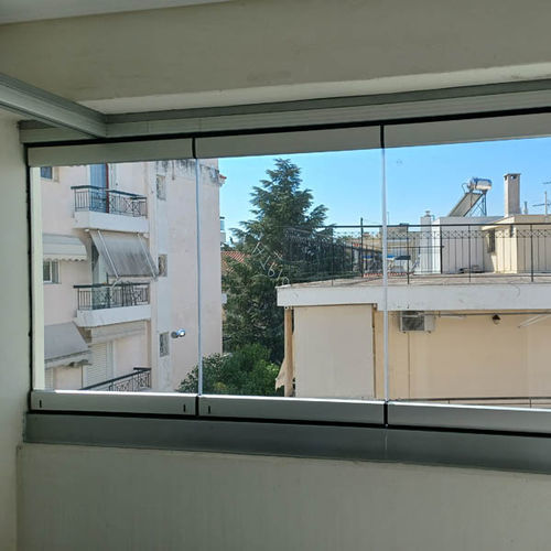 Kristall-Fenster - IN VRILISSIA - Atrio Glass Doors - mit Sicherheitsglas / Aluminium / faltbar