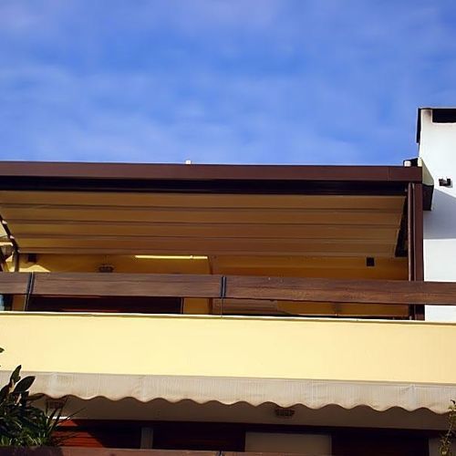 Selbsttragende Pergola - AT PEFKA THESSALONIKIS - Atrio Glass Doors - Metall / Aluminium / PVC