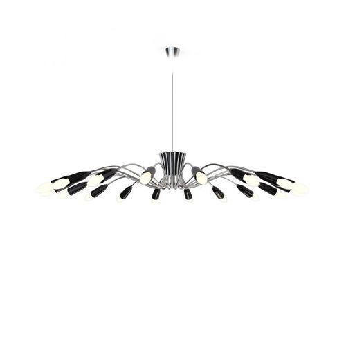 Deckenleuchte / minimalistisches Design - NORAH - Insplosion - Aluminium / Messing / Halogen