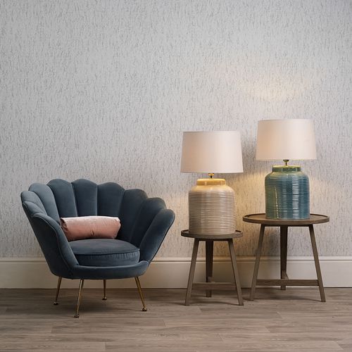 Tischlampe - TIDAL - David Hunt Lighting - Seide / Leinen / Keramik
