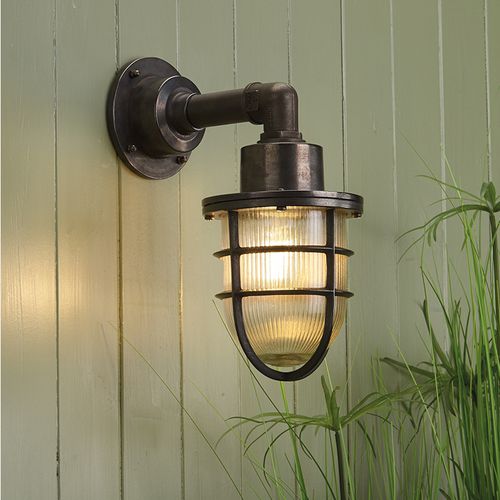 Klassische Wandleuchte - CREWE - David Hunt Lighting - für Außenbereich / Messing / Laternen