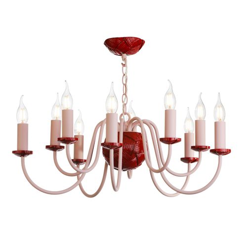 Stil-Kronleuchter - BODKIN - David Hunt Lighting - Stoff / 10 Glühbirnen / für Gewerbegebrauch