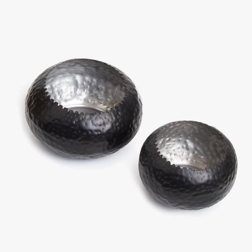 Moderne Vase - COAL - Aura London - Messing / schwarz