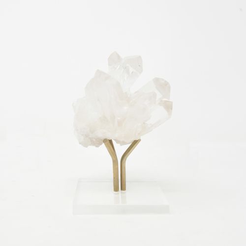 Quarz-Skulptur - CAMIA - Aura London - bodenstehend / weiß / Natur