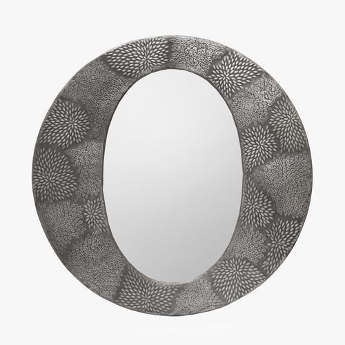 Wandmontierter Spiegel - BOW - Aura London - modern / oval / Metall