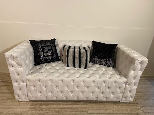Chesterfield-Sofa - Lión - Fertini Casa - Stoff / Leder / mit Armlehnen