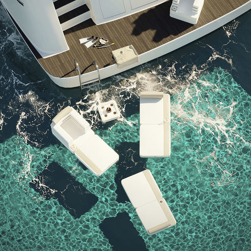 Moderne Sonnenliege - Fascínio - Fertini Casa - Kunstleder / für Pool / für Boot