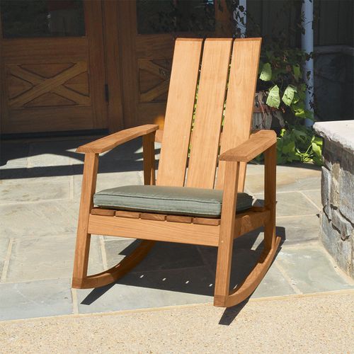 Moderner Gartenstuhl - ASPEN : 7103 - COUNTRY CASUAL TEAK - für Außenbereich / Teakholz / Schaukel