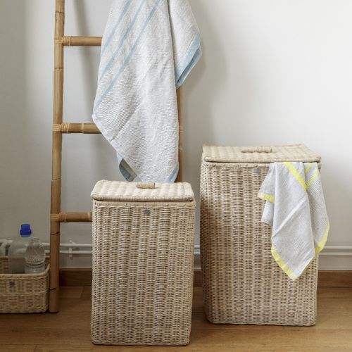 Rattan-Wäschekorb - B1N - KOK Maison - Baumwolle