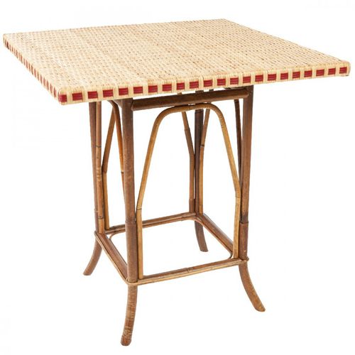 Moderner Esstisch - BAGATELLE - KOK Maison - Rattan / Glas / Gestell aus Rattan