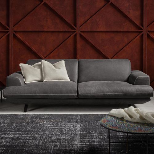 Modernes Sofa - CLUB - Rossini - Leder
