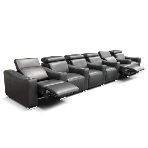 Modernes Sofa - TEATRO - Rossini - Leder / schrägstellbar / mit Kopfstütze