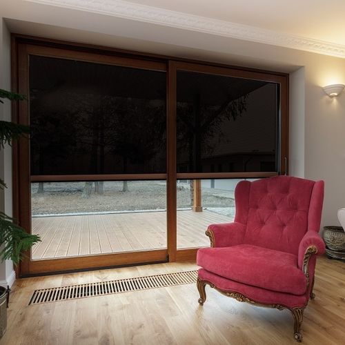 Kassettenmarkise - HELIA SCREEN ZIP - Persax - vertikal / manuell / für Terrasse