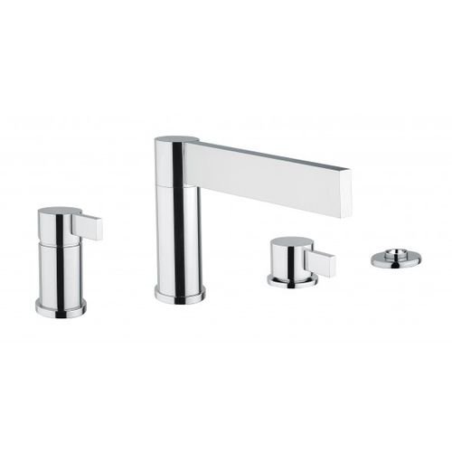 Einhebelmischer für Dusche - BDM-MET-452-CP - BAGNODESIGN - für Badewanne / Aufsatz / aus verchromtem Metall