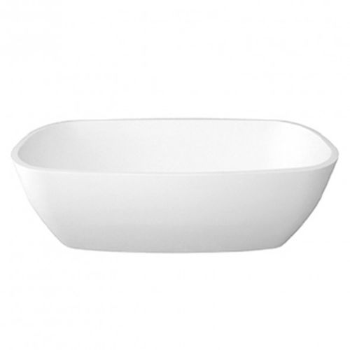 Ovale Badewanne - BDB-MET-830-WS - BAGNODESIGN - freistehend / Stein / weiß