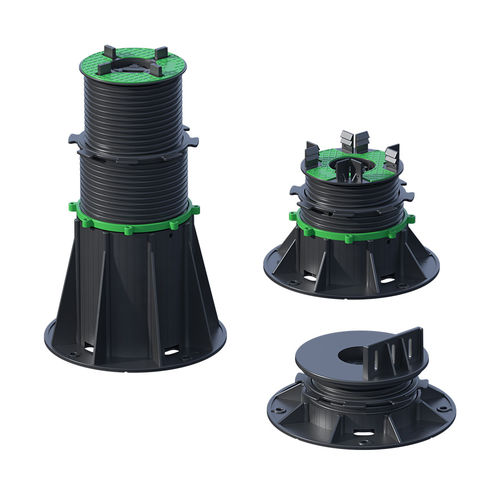Doppelboden-Stelzlager / für Terrassendielen - MB-SL - Moonbay Industrial Co., Ltd. - Kunststoff / selbstnivellierend / schalldämmend