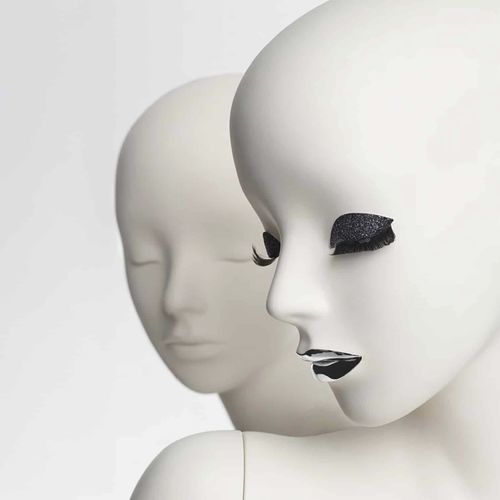 Frau-Kopf - MASQUERADE - GENESIS MANNEQUINS - realistisch / Harz / weiß