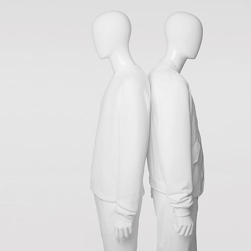 Mann-Schaufensterpuppe - ELEGANT ESSENTIALS - HANS BOODT MANNEQUINS - Mode / Harz / weiß
