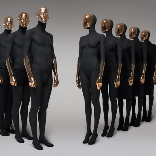 Frau-Schaufensterpuppe - PARIS BLACK COPPER - HANS BOODT MANNEQUINS - abstrakt
