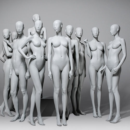 Frau-Schaufensterpuppe - PARIS  - HANS BOODT MANNEQUINS - abstrakt