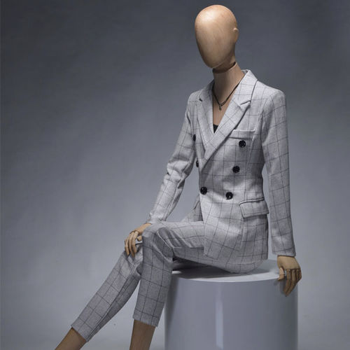Frau-Schaufensterpuppe - ARTICULATED WOODEN - A2 MANNEQUIN - Mode / Buche / für Gewerbegebrauch