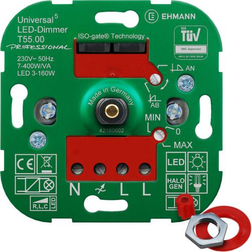 Dimmer auf DIN-Schiene - T55.00 : 5500x0000 - Bodo Ehmann GmbH