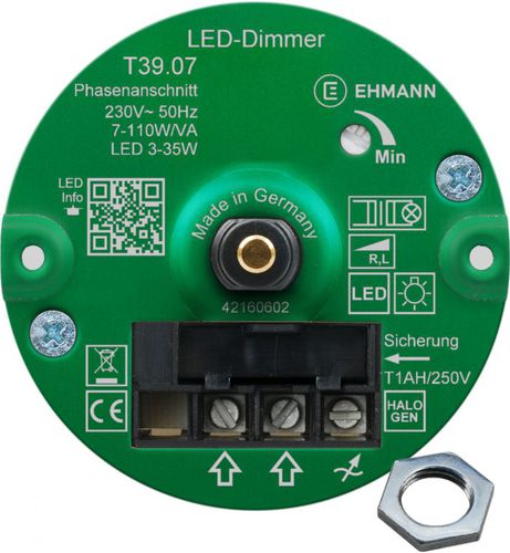 Dimmer auf DIN-Schiene - T39.07 : 3900x0700ch - Bodo Ehmann GmbH