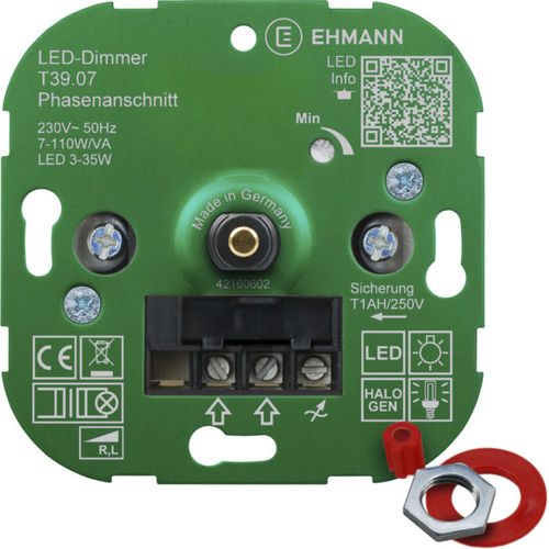 Dimmer auf DIN-Schiene - T39.07 : 3900x0700 - Bodo Ehmann GmbH