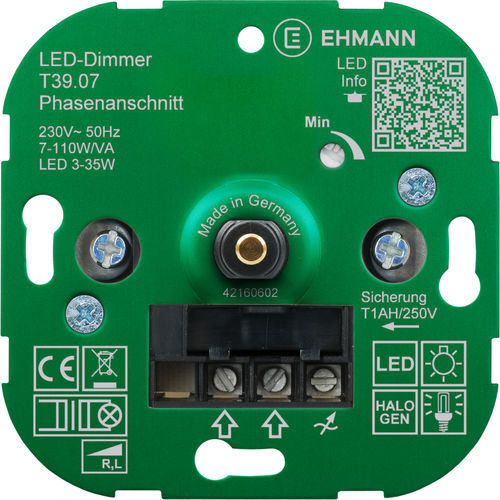 Lichtdimmer - 3900x0700 - Bodo Ehmann GmbH - Dreh / Drucktaster / elektronisch