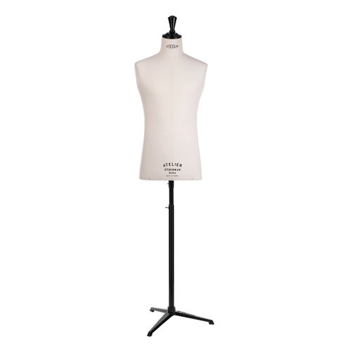 Mann-Büste - B385/48 FINISH ECRU CANVAS 01 - STOCKMAN - abstrakt