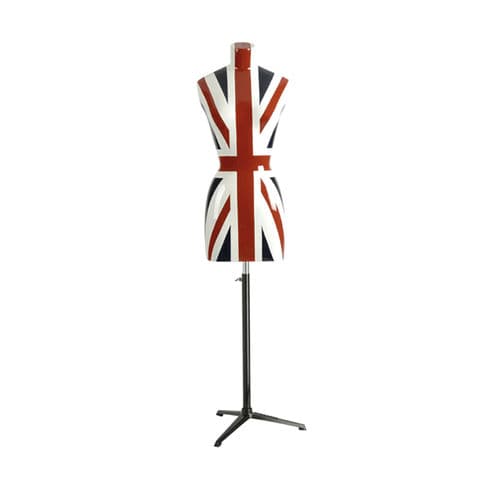 Frau-Büste - B306 UNION JACK - STOCKMAN - abstrakt / ohne Kopf / für Gewerbegebrauch