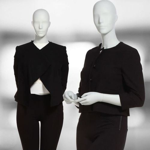 Schaufensterpuppe / Frau Größe XL - 92 VOLUPTUOUS - WINDOW FRANCE - abstrakt / sitzend / High-End