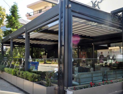 Aluminiumfenster - RW 80 E - Salinox - Fall / elektrisch / für Geschäftsgebäude