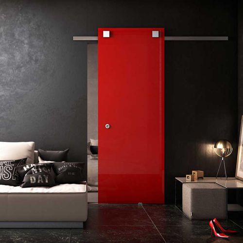 Tür für Innenbereich - SL DIVA - Salinox - Glas / Aluminium / Schiebe