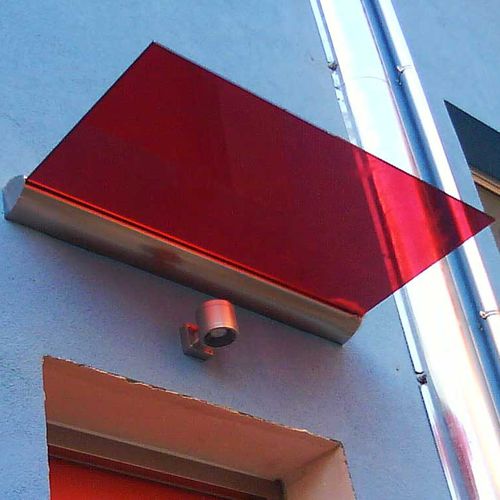 Vordach für Eingang - SALI BASE - Salinox - Aluminium / Glas / flach