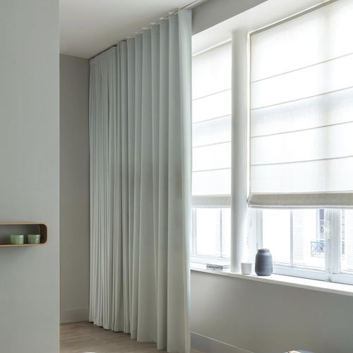 Vorhangstoff - JEST - FR-One - einfarbig / FR-Polyester / waschbar