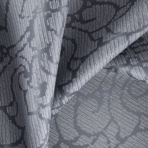 Vorhangstoff - OBLIX : OPAL - FR-One - Damast-Motiv / FR-Polyester / waschbar