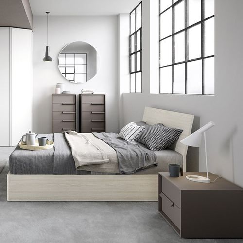 Moderner Nachttisch - BONN - cinquanta3 - lackiertes Holz / rechteckig / mit Schublade