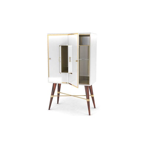 Moderner Kleiderschrank - Majestic - BITANGRA - lackiertes Holz / Massivholz / Glas