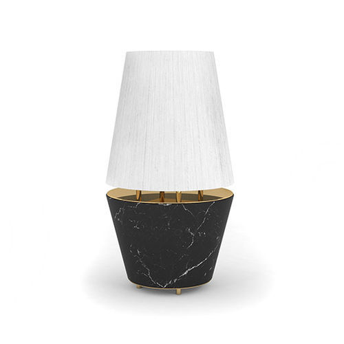 Tischlampe - Yang - BITANGRA - poliertes Messing / Marmor / modern