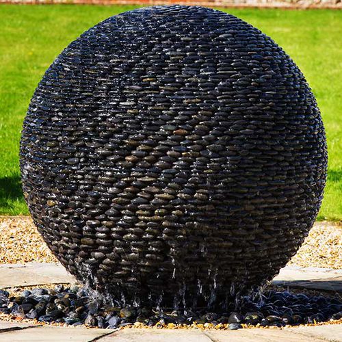 Garten-Springbrunnen - DARK PLANET - DAVID HARBER - Stein / modern