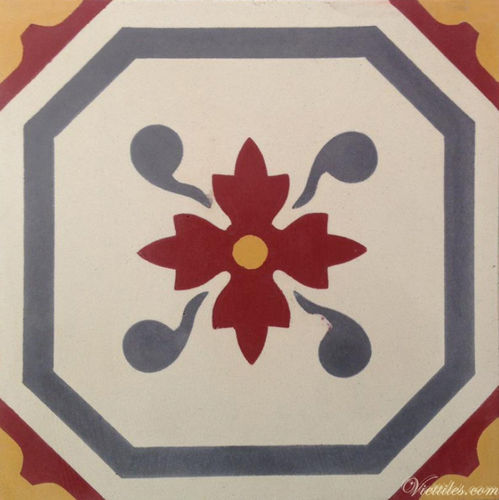 Matte Zementfliese - V15-01 - Viet Tiles Corporation - für den Innenraum / Boden / Wand