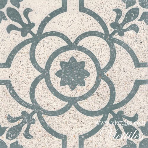 Terrazzo-Optik-Zementfliese - VT20-004 - Viet Tiles Corporation - matt / für den Innenraum / Boden