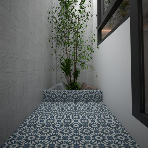 Matte Zementfliese - V20-170 - Viet Tiles Corporation - für den Innenraum / für Außenbereich / Boden