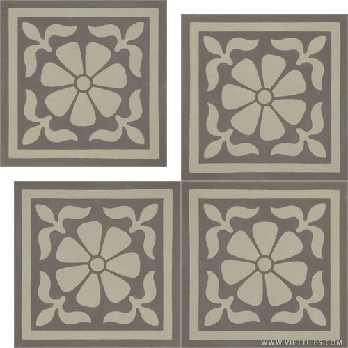 Zementfliese für den Innenraum - V15-005 - Viet Tiles Corporation - Boden / Wand / 15x15 cm